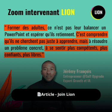 Zoom Intervenant LION - Former des adultes - Join Lion